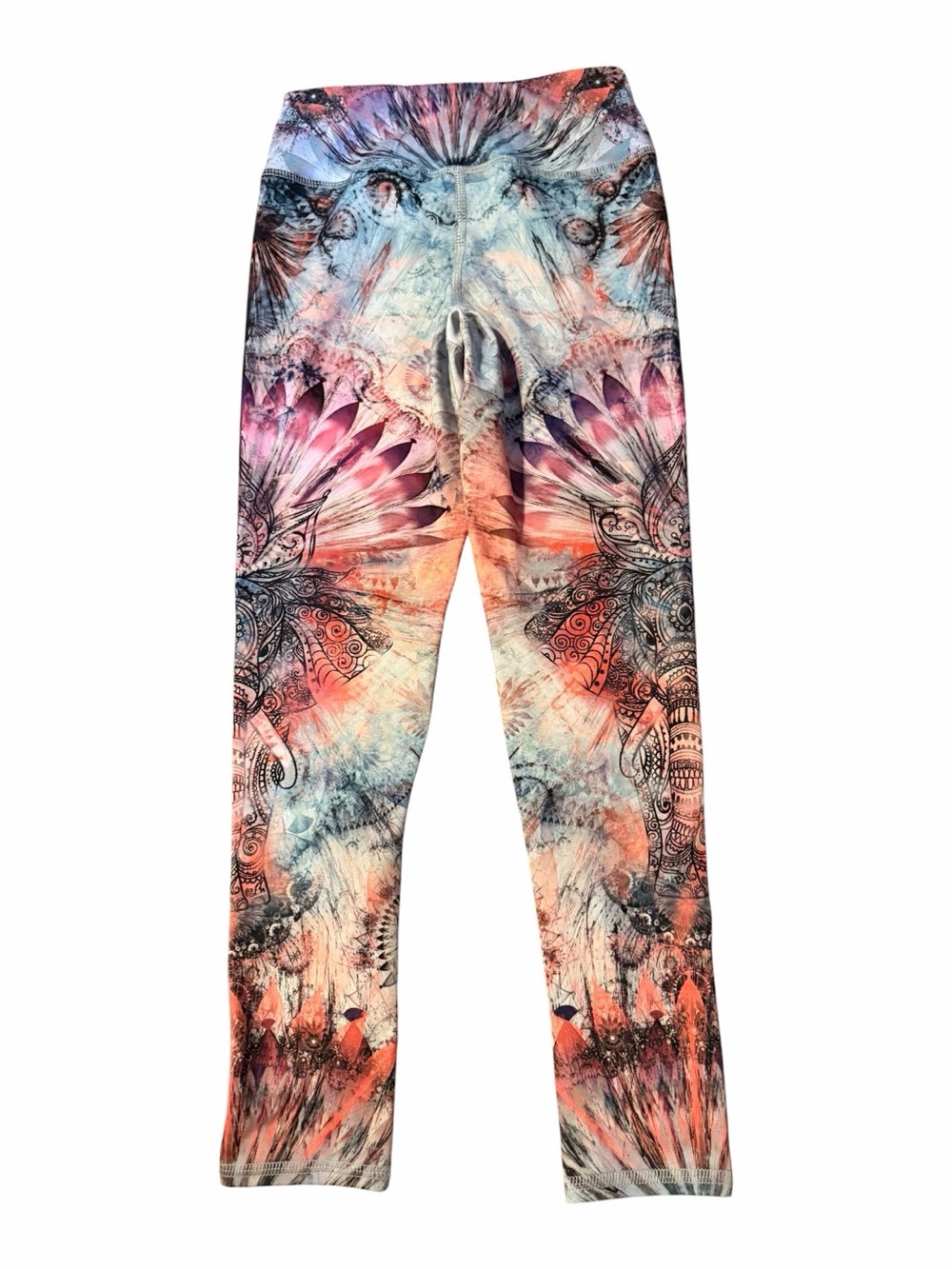 Evolution & Creation Elephant Yoga Leggings Women’s Small Boho Festival - Picture 5 of 7